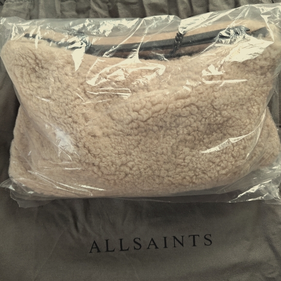 All Saints Shearling Bag with Straps - Picture 8 of 8